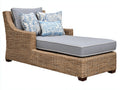 Sonnenliege aus Polyrattan 198 x 84 x 92 cm - Grau-Braun - klassisches Outdoor-Design
