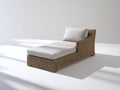 Sonnenliege aus Polyrattan 190 x 75 x 82 cm - Beige-Braun - modernes Outdoor-Design